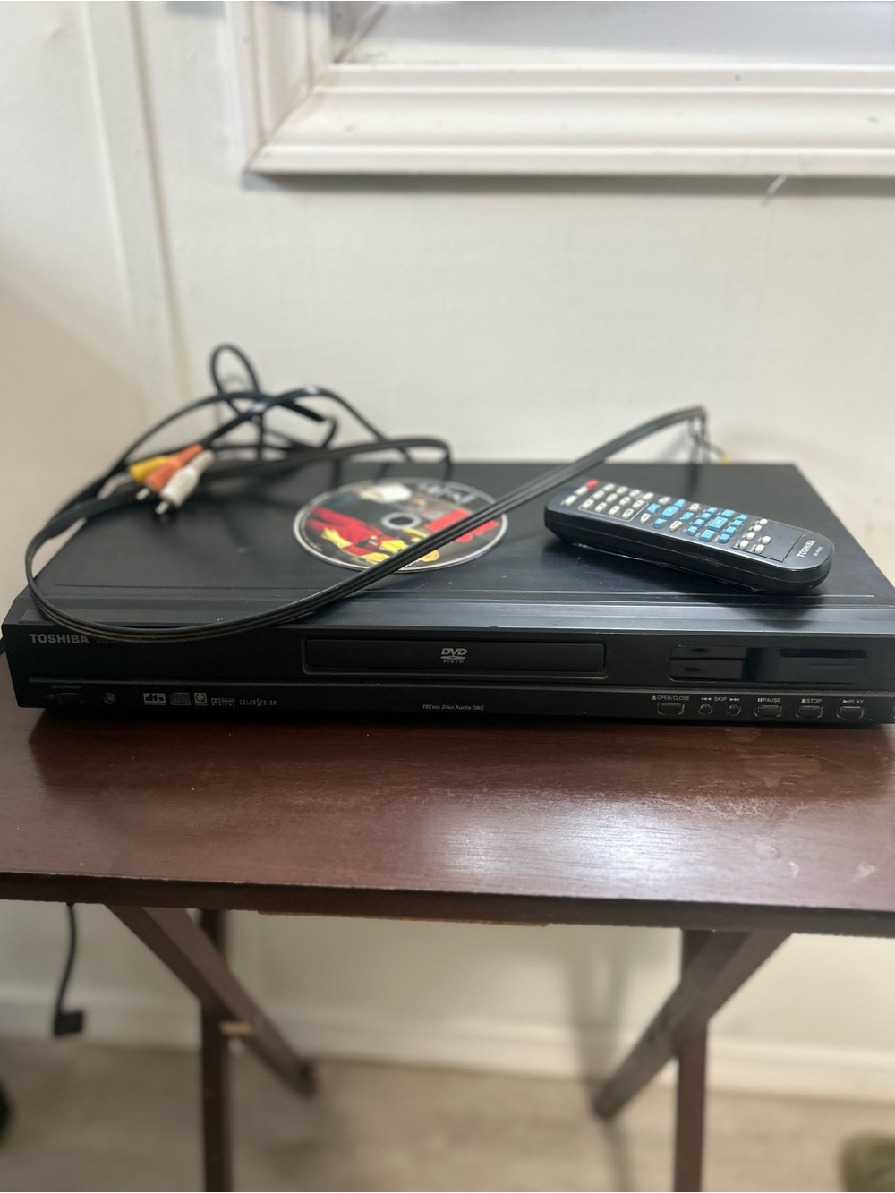 Toshiba Black DVD Player with Remote - Classic Home Entertainment